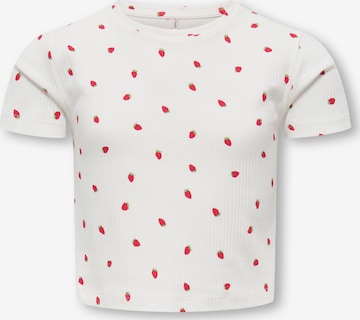 ONLY GIRLS Koszulka 'KOGBELLA' w kolorze biały: przód