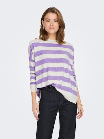 ONLY Sweater 'AMALIA' in Purple: front