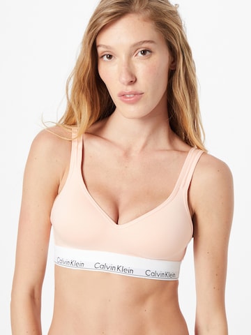 Bustieră Sutien de la Calvin Klein Underwear pe portocaliu: față