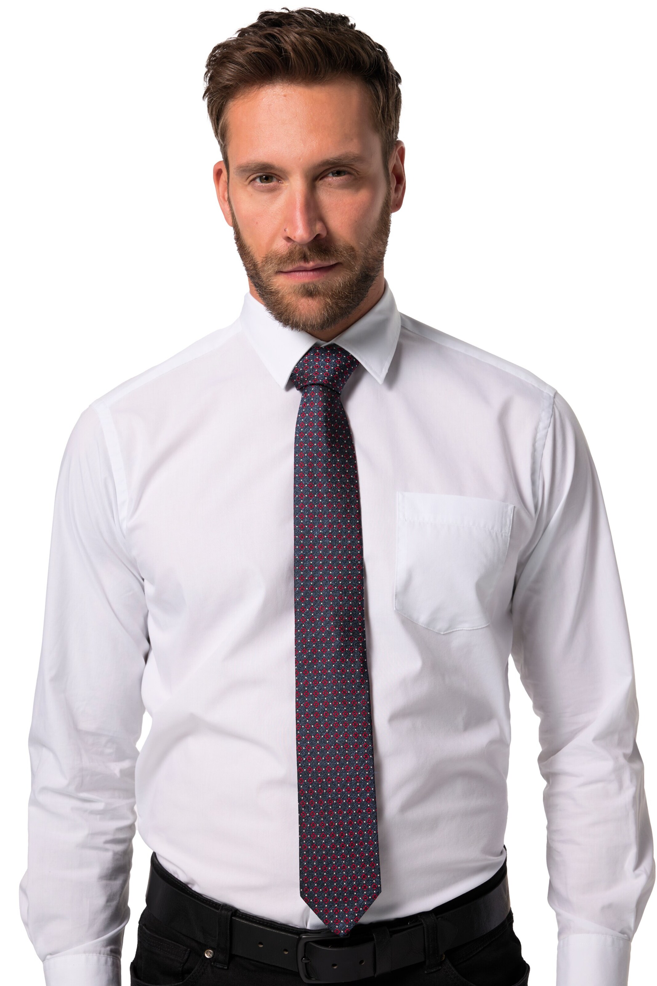 JP1880 Krawatte in Mischfarben: Vorderseite