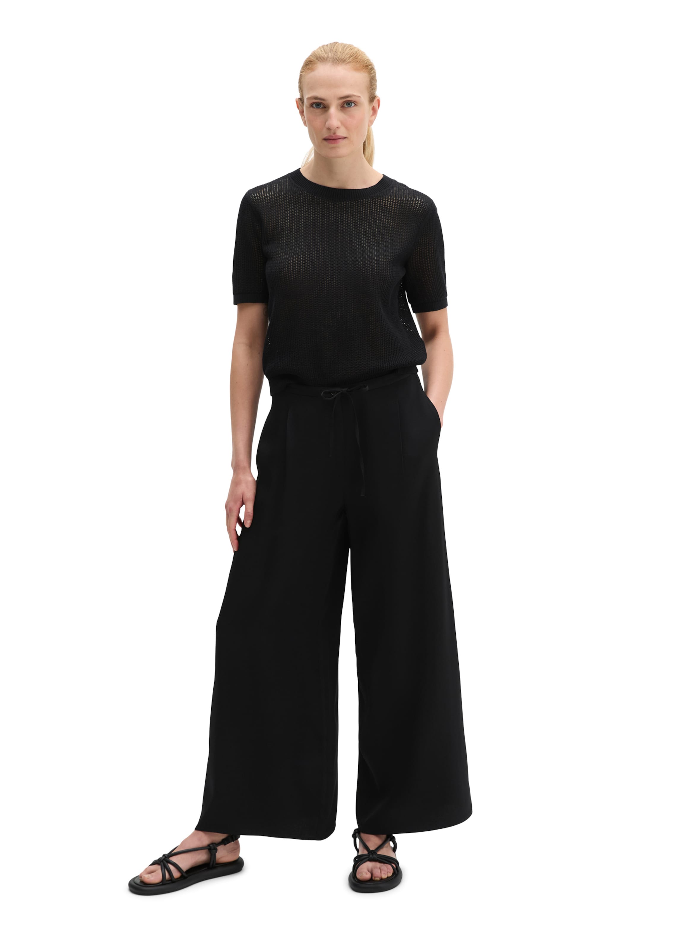 Marc O'Polo Loosefit Hose in Schwarz