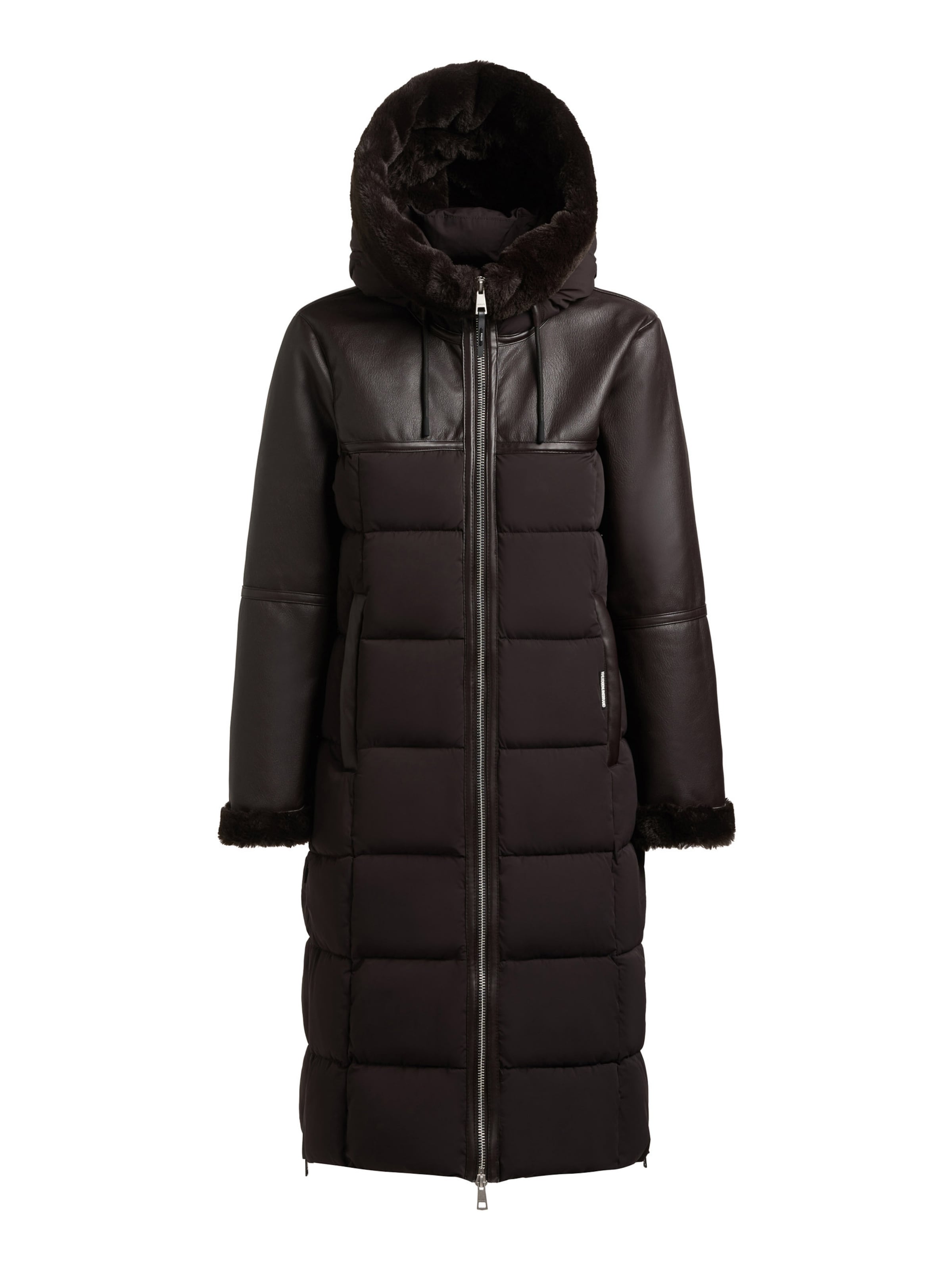 khujo Wintermantel 'MIRYAM' in Bruin: voorkant