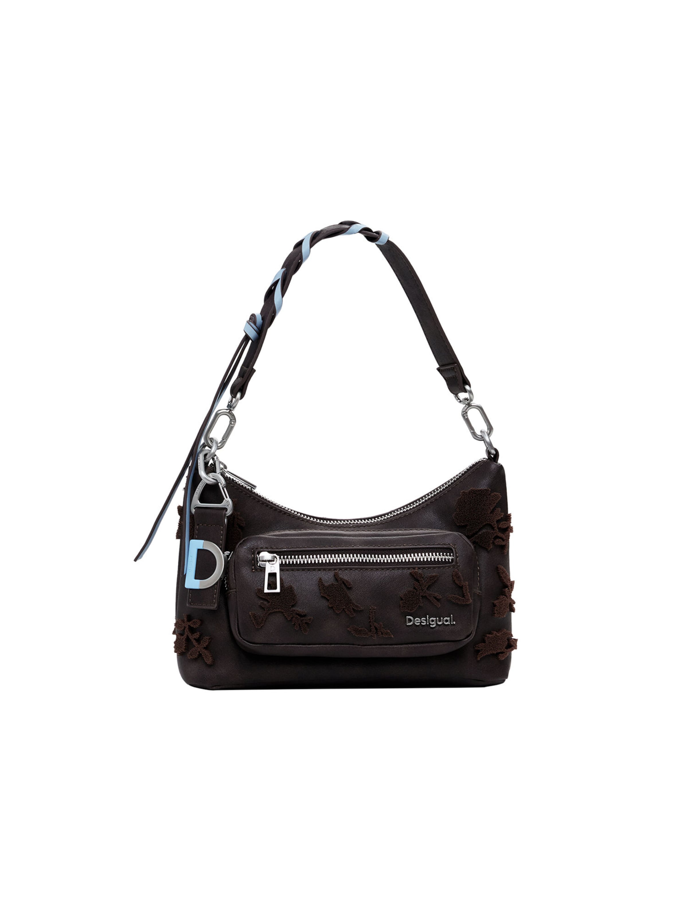 Desigual - Bolso de hombro en marrón: frente
