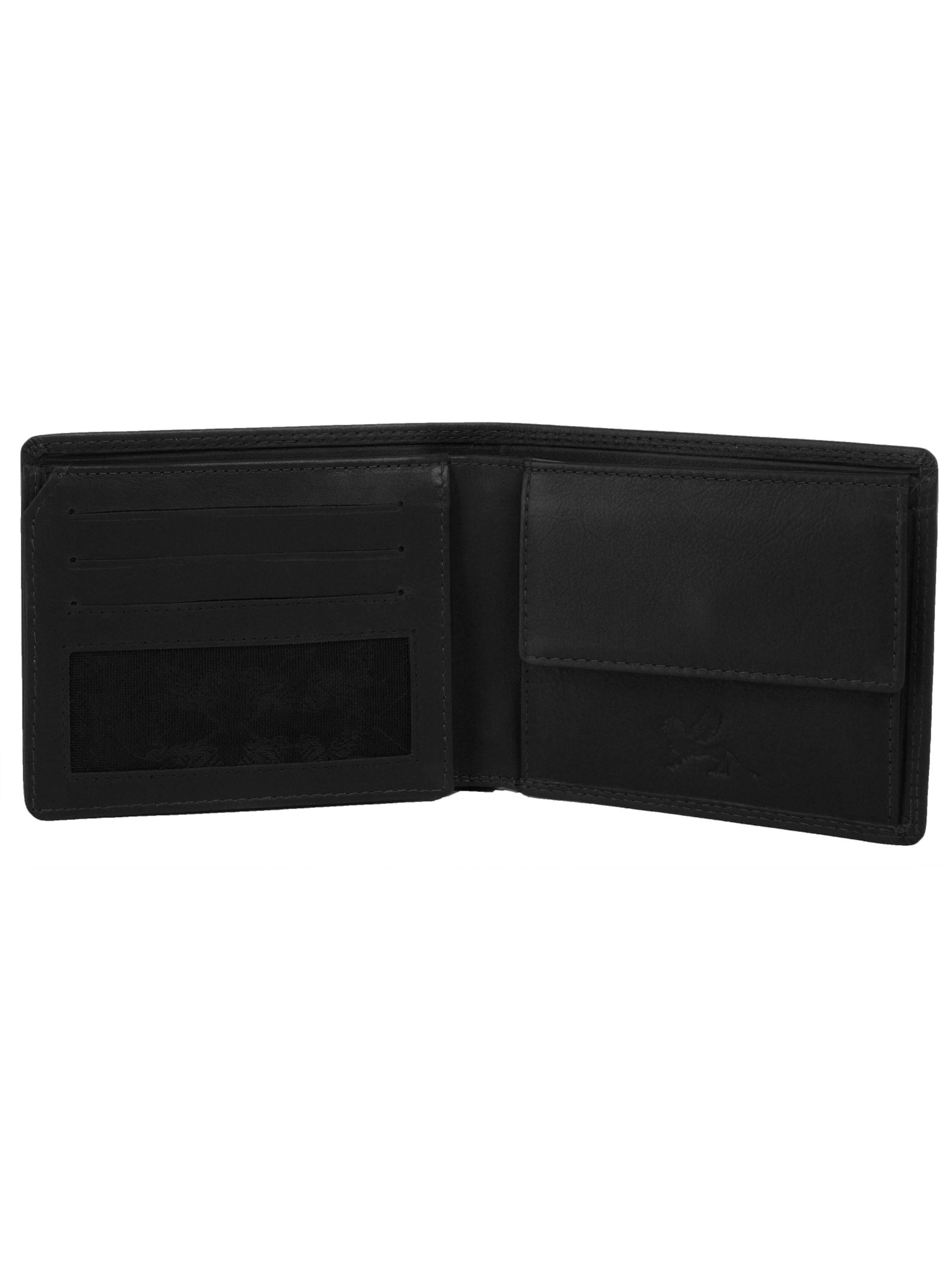Porte-monnaies 'SUTURA' mano en noir