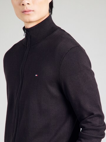 TOMMY HILFIGER Strickjacle 'Essential' in Schwarz