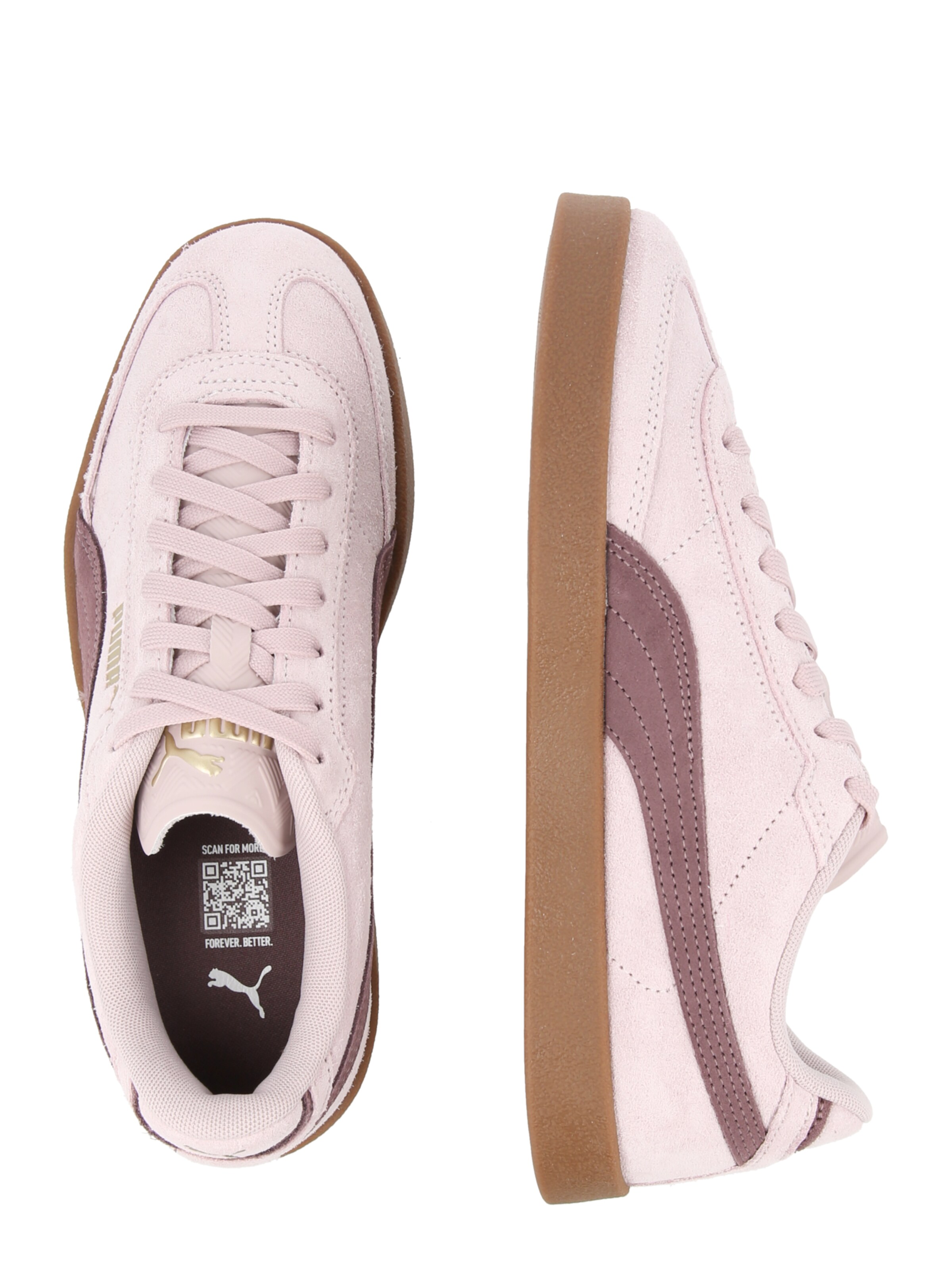 Baskets basses 'Club II Era Suede' PUMA en rose