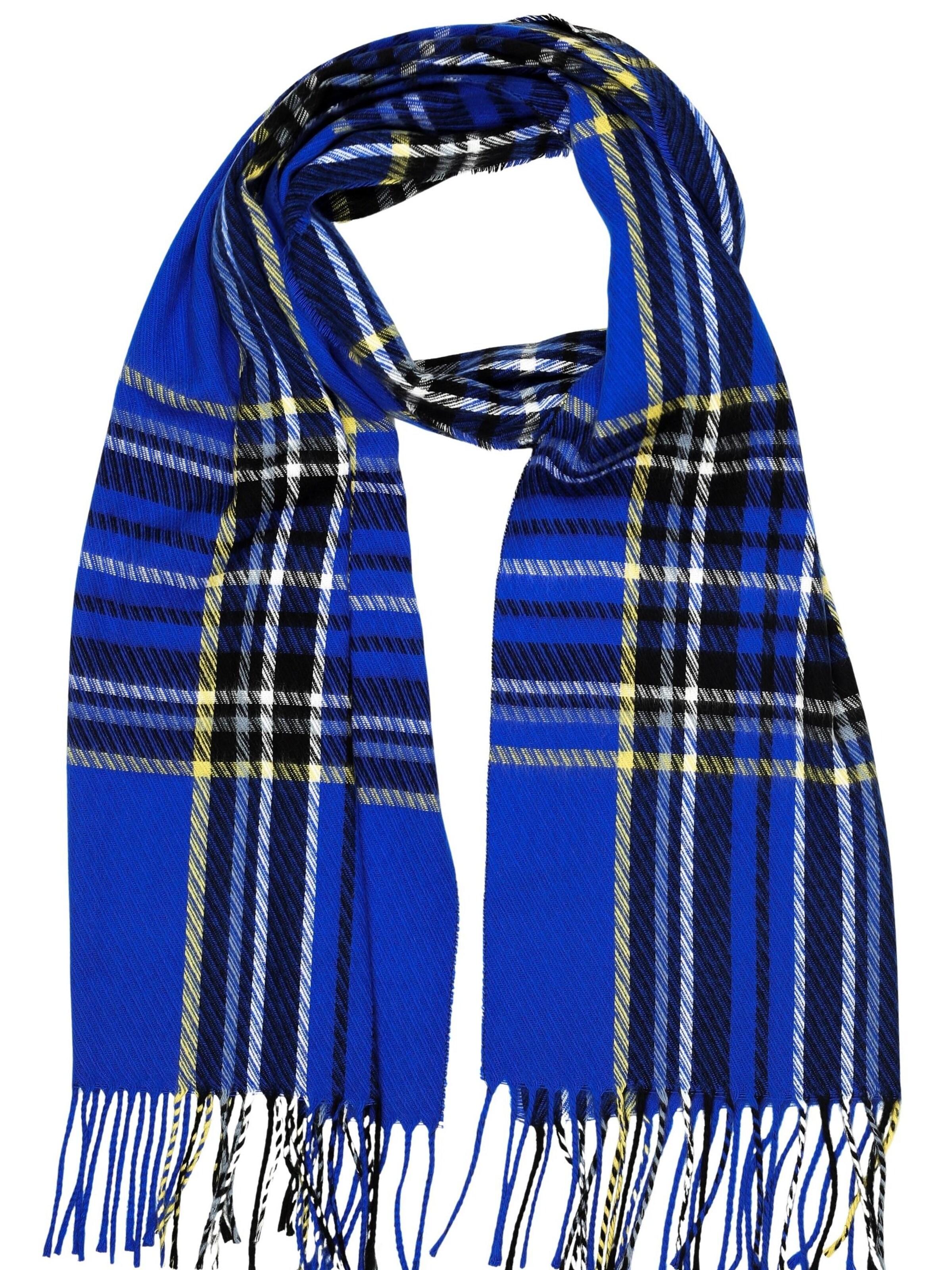 COLLEZIONE ALESSANDRO Scarf 'ItaloScot' in Blue