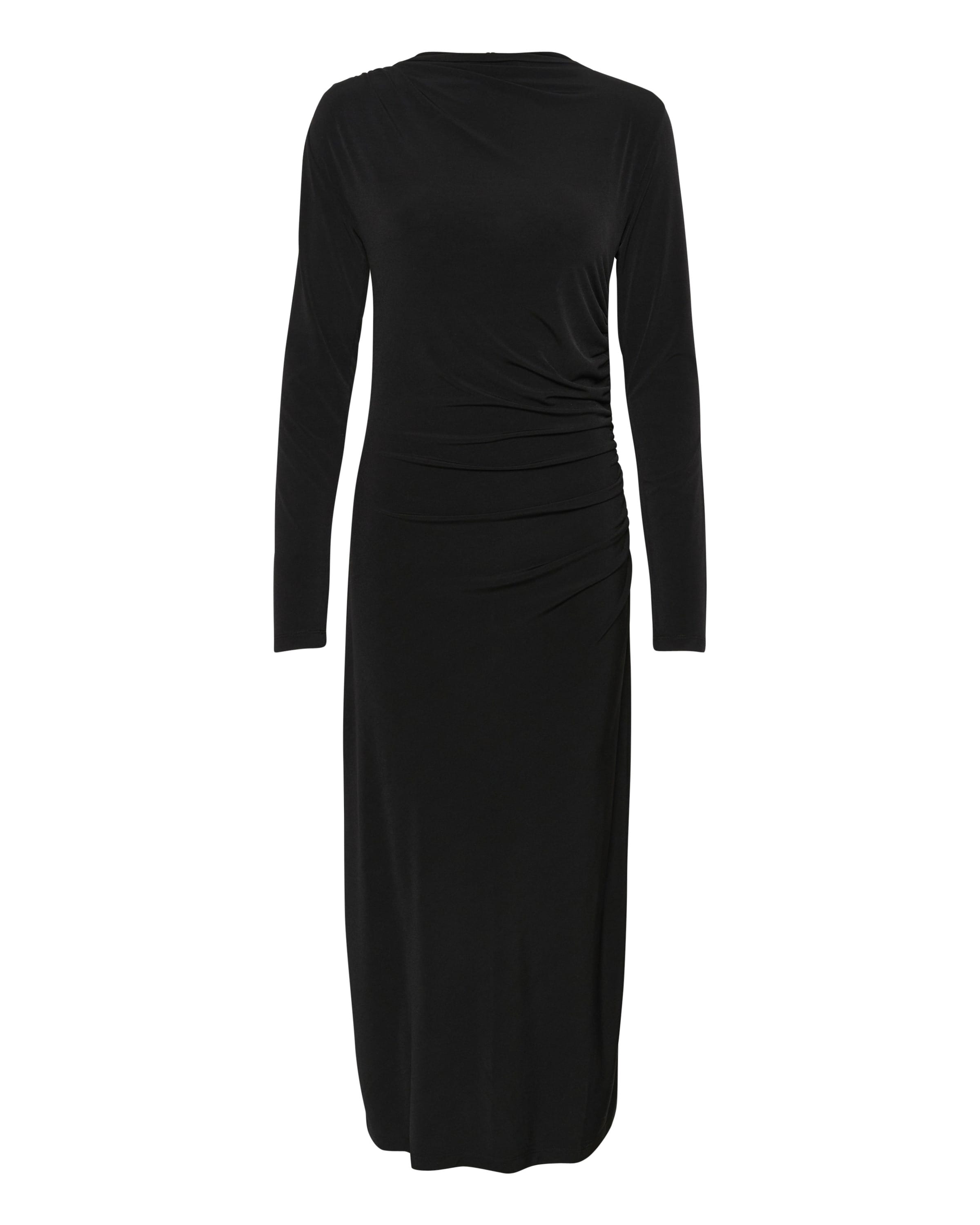 SOAKED IN LUXURY Jurk 'Adjo' in Zwart: voorkant