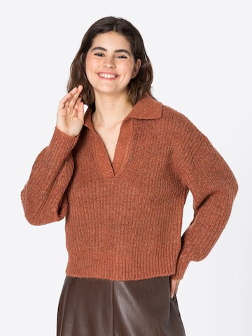 Gina Tricot Sweater 'Lottie' in Orange: front