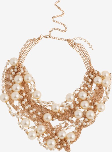 SOHI Chaîne 'Journi' en or / blanc perle, Vue avec produit