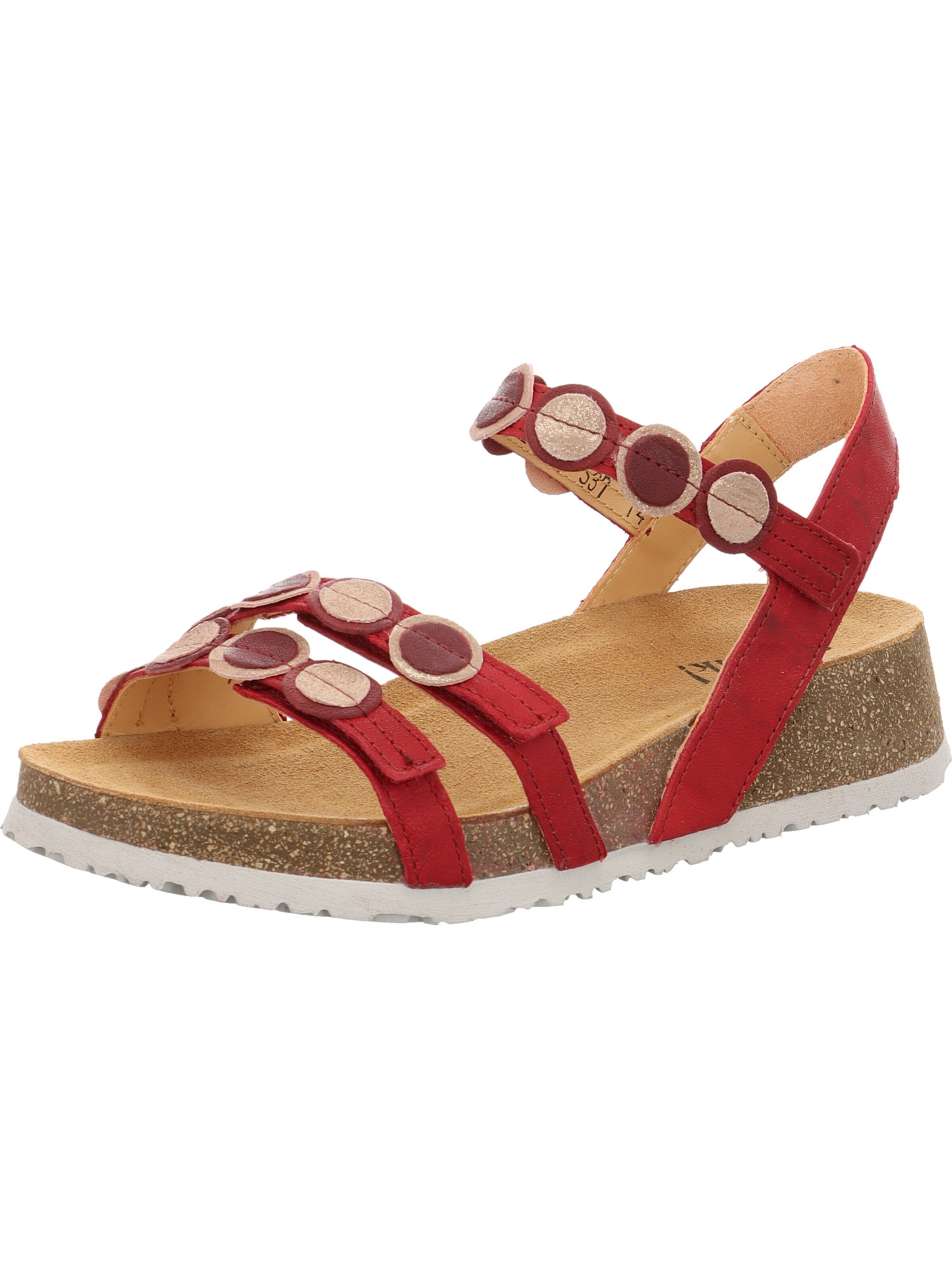 THINK! Strap Sandals 'Koak' in Red: front
