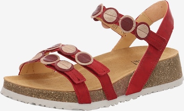 THINK! Strap Sandals 'Koak' in Red: front