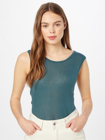 AMERICAN VINTAGE Top 'Massachusetts' in Blue: front