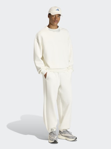 ADIDAS SPORTSWEAR Sportsweatshirt 'Soft Lux' i hvid: forside