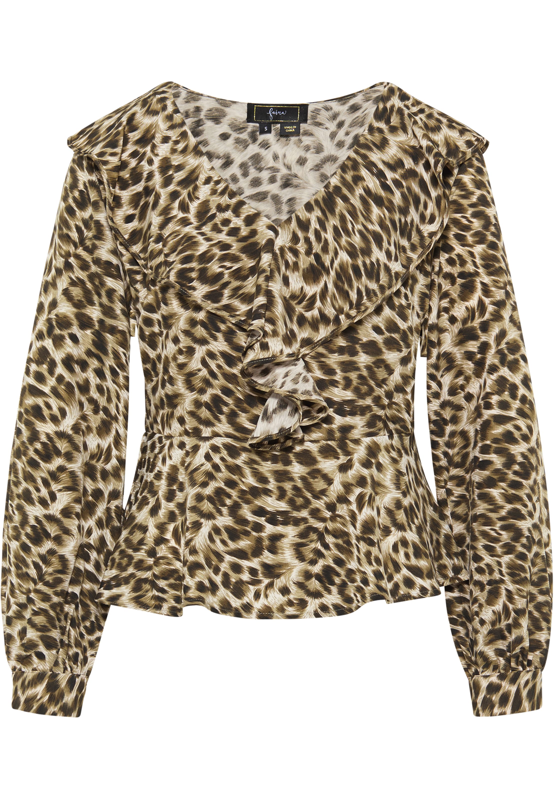 faina Bluse in Grün: Vorderseite