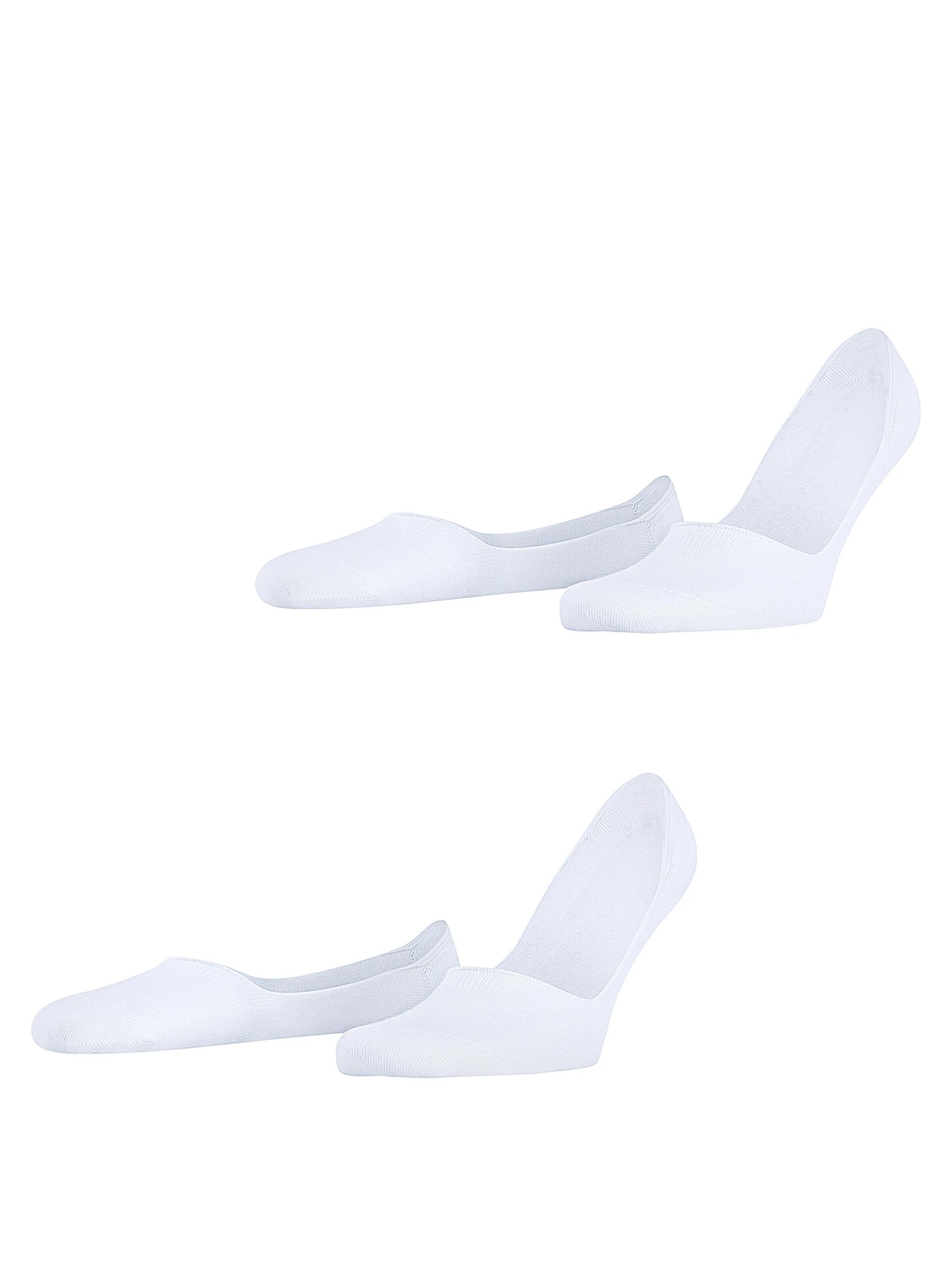 ESPRIT Füßlinge 'Basic Uni 2-Pack'‌‌ in Weiß: Vorderseite