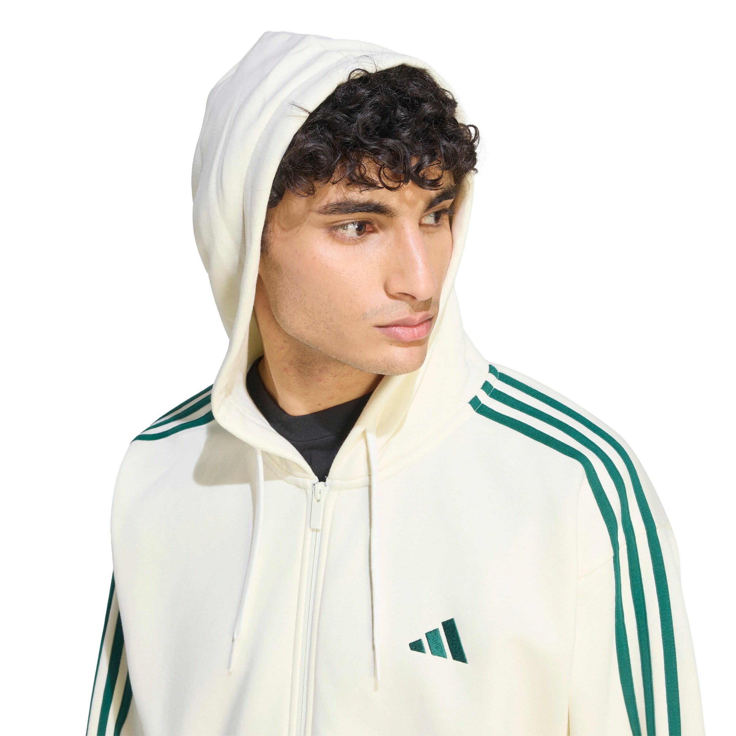 ADIDAS SPORTSWEAR Sportssweatjakke 'Essentials' i hvid