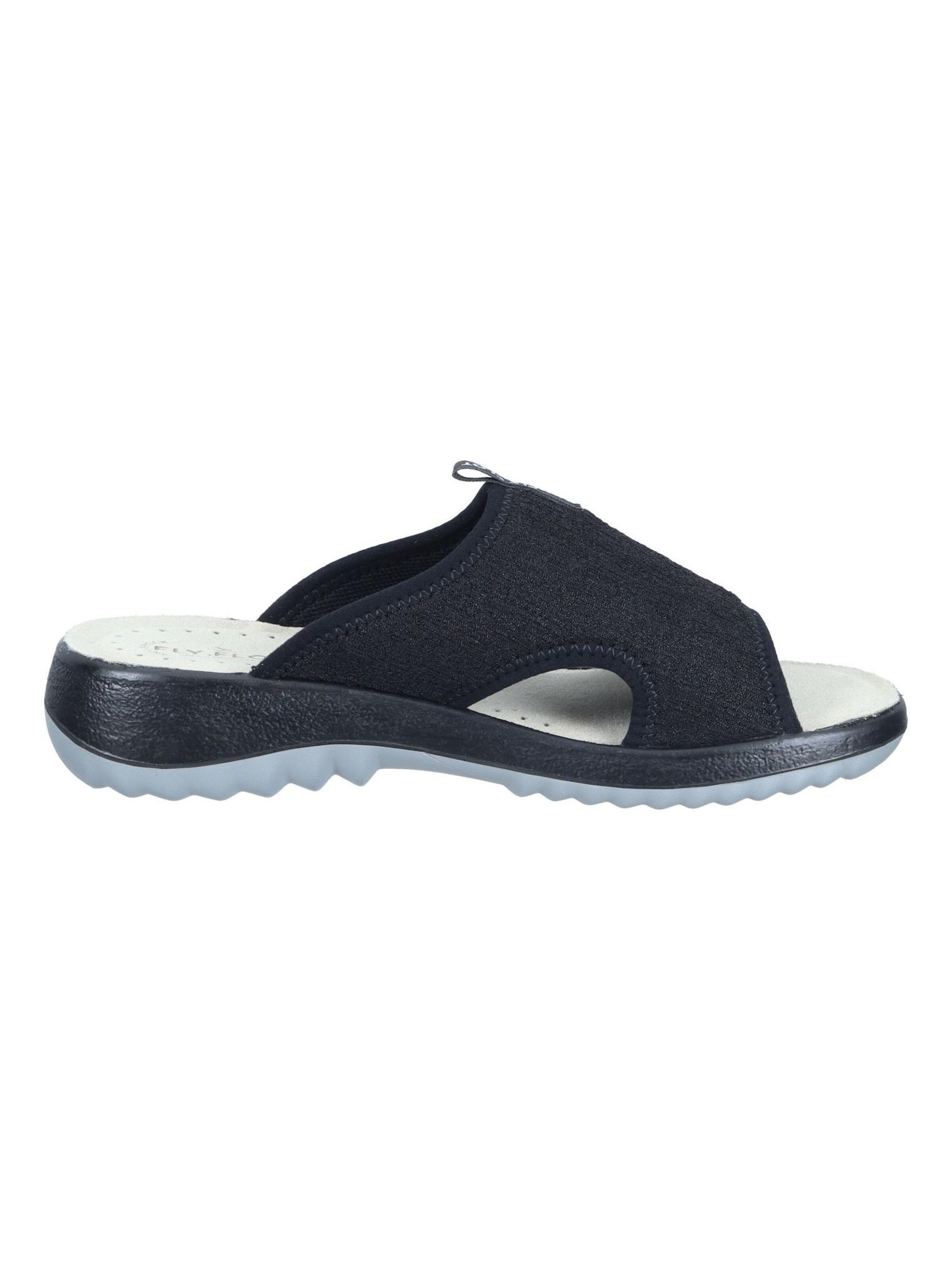 FLY FLOT Mules in Black