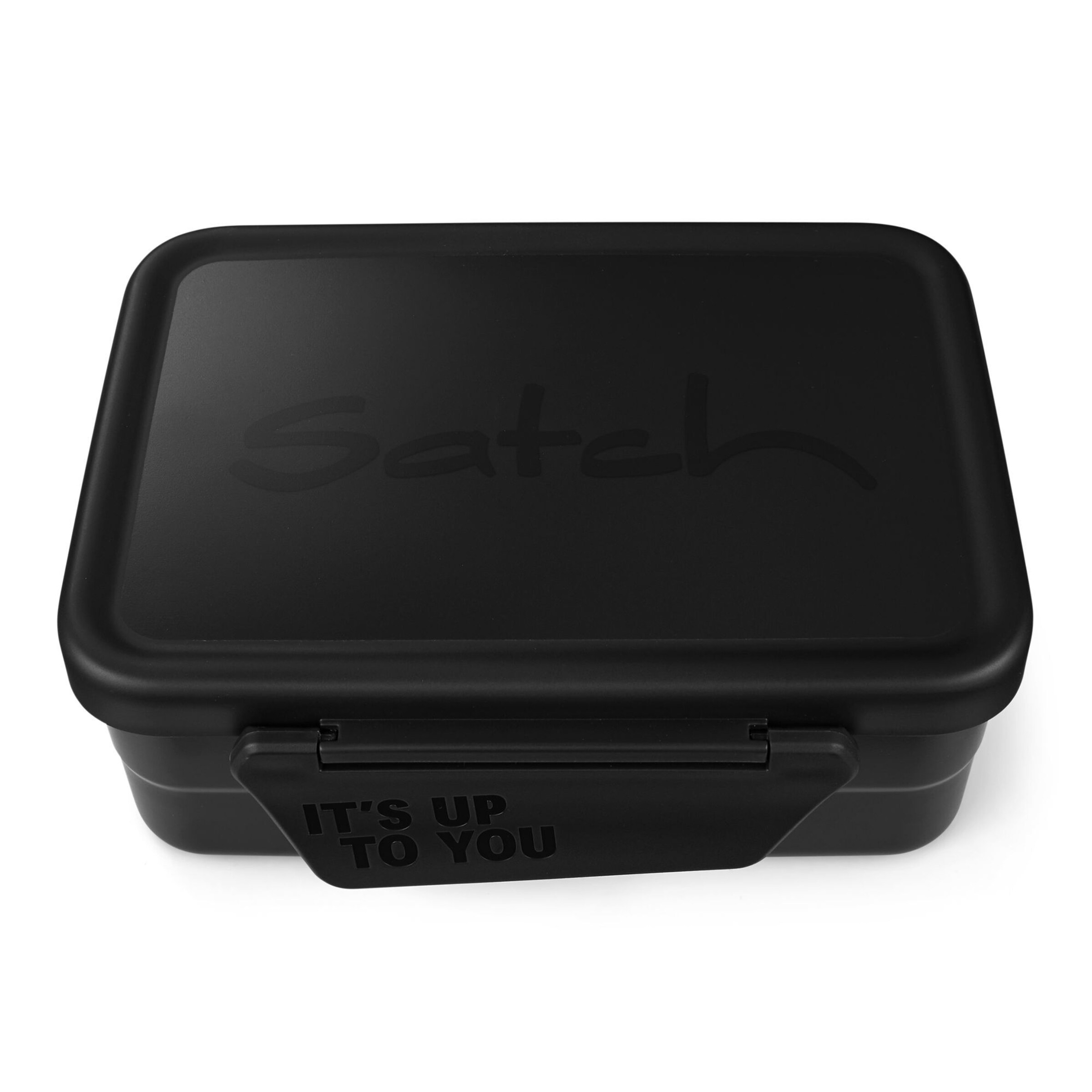 Satch Lunchbox in Schwarz: Vorderseite