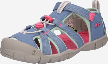 KEEN - Sapatos abertos em azul: frente