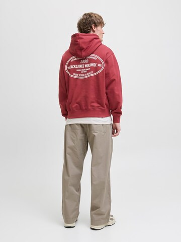 JACK & JONES Sweatshirt i rød