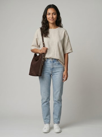 Emily & Noah Shoulder bag 'Laren ' in Brown: front