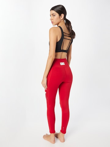 ADIDAS SPORTSWEAR Skinny Workout Pants 'Thebe Magugu Studio' in Red