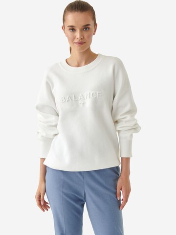 TATUUM Pullover 'BALAMI' i hvid: forside