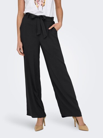 Wide Leg Pantalon 'ONLNova' ONLY en noir : devant