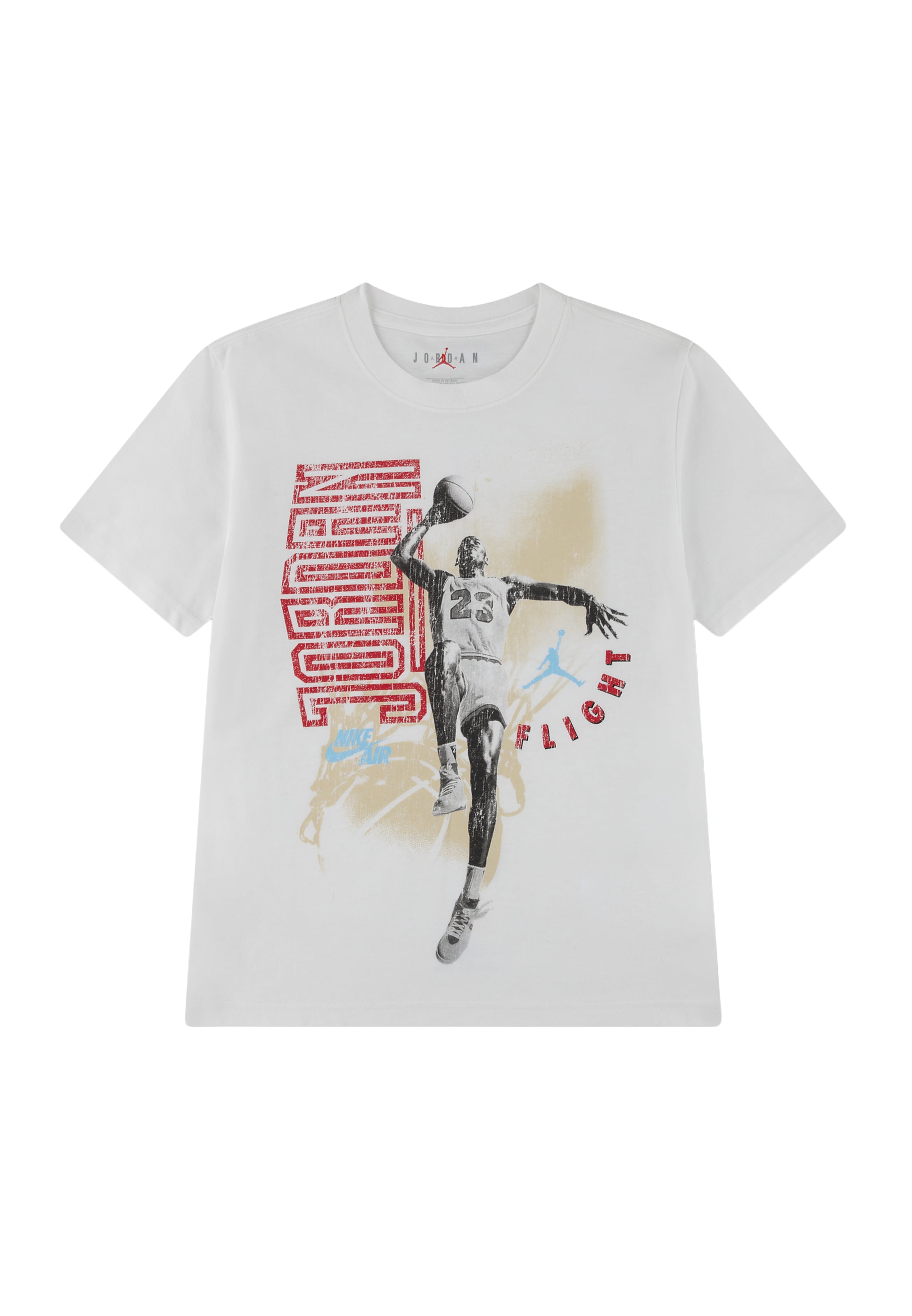 Tricou 'RETRO HANGTIME' de la Jordan pe bej: față