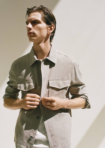 MANGO MAN Between-Season Jacket 'Alicudi3' in Grey