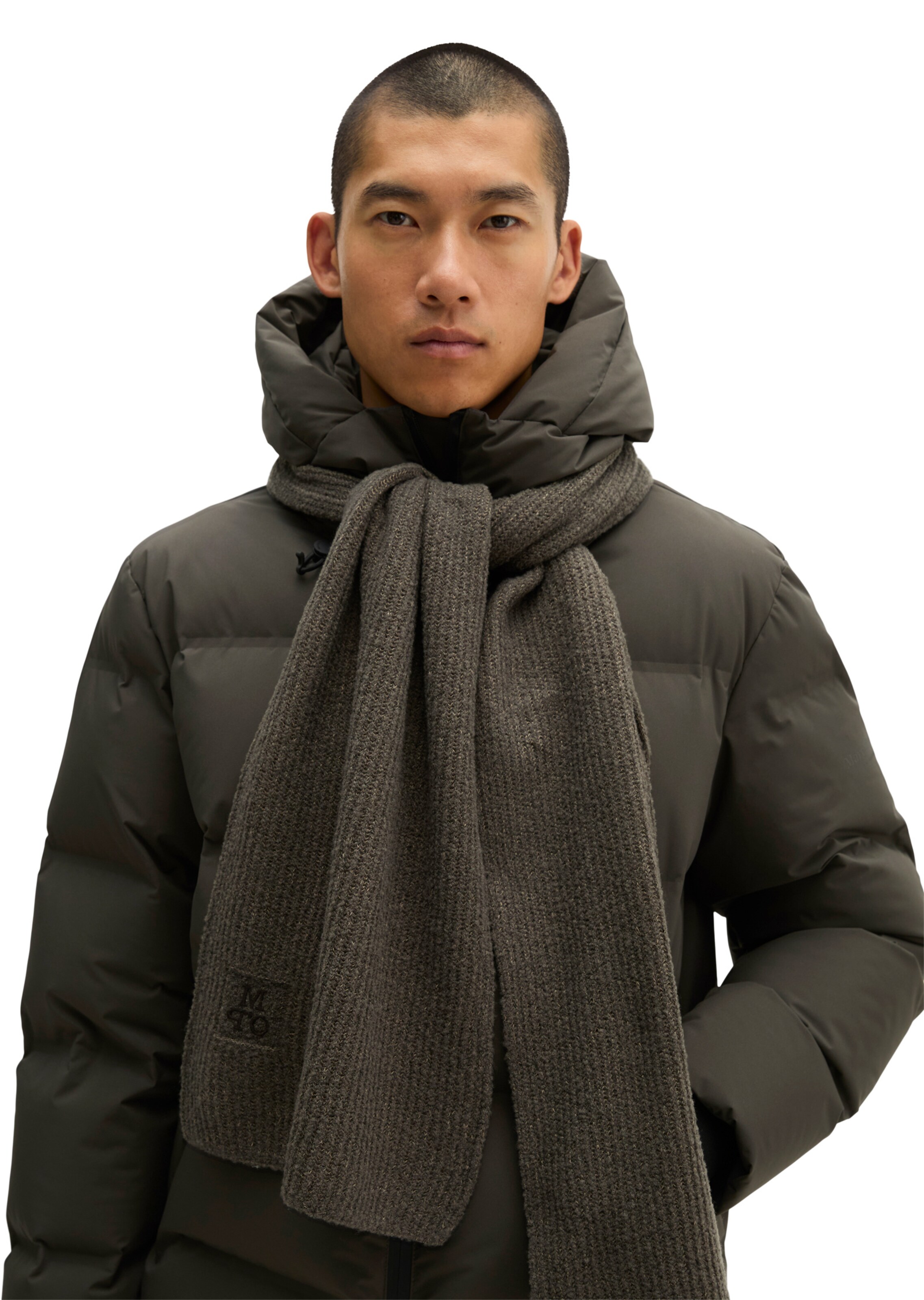 Marc O'Polo Scarf in Brown: front