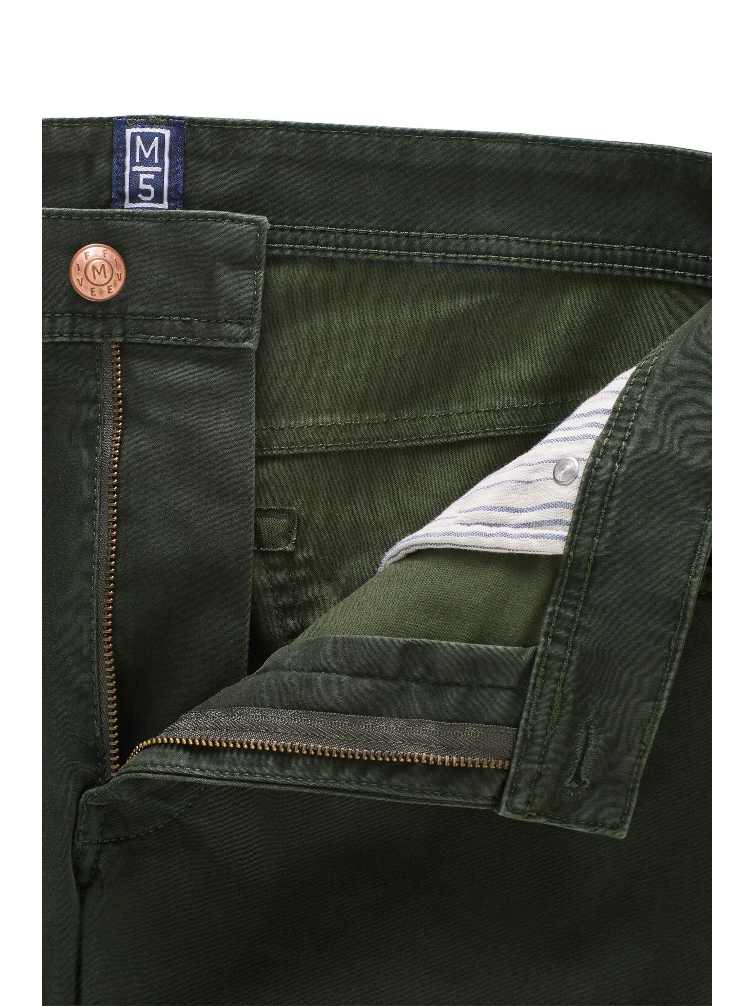 Regular Pantalon chino MEYER en vert