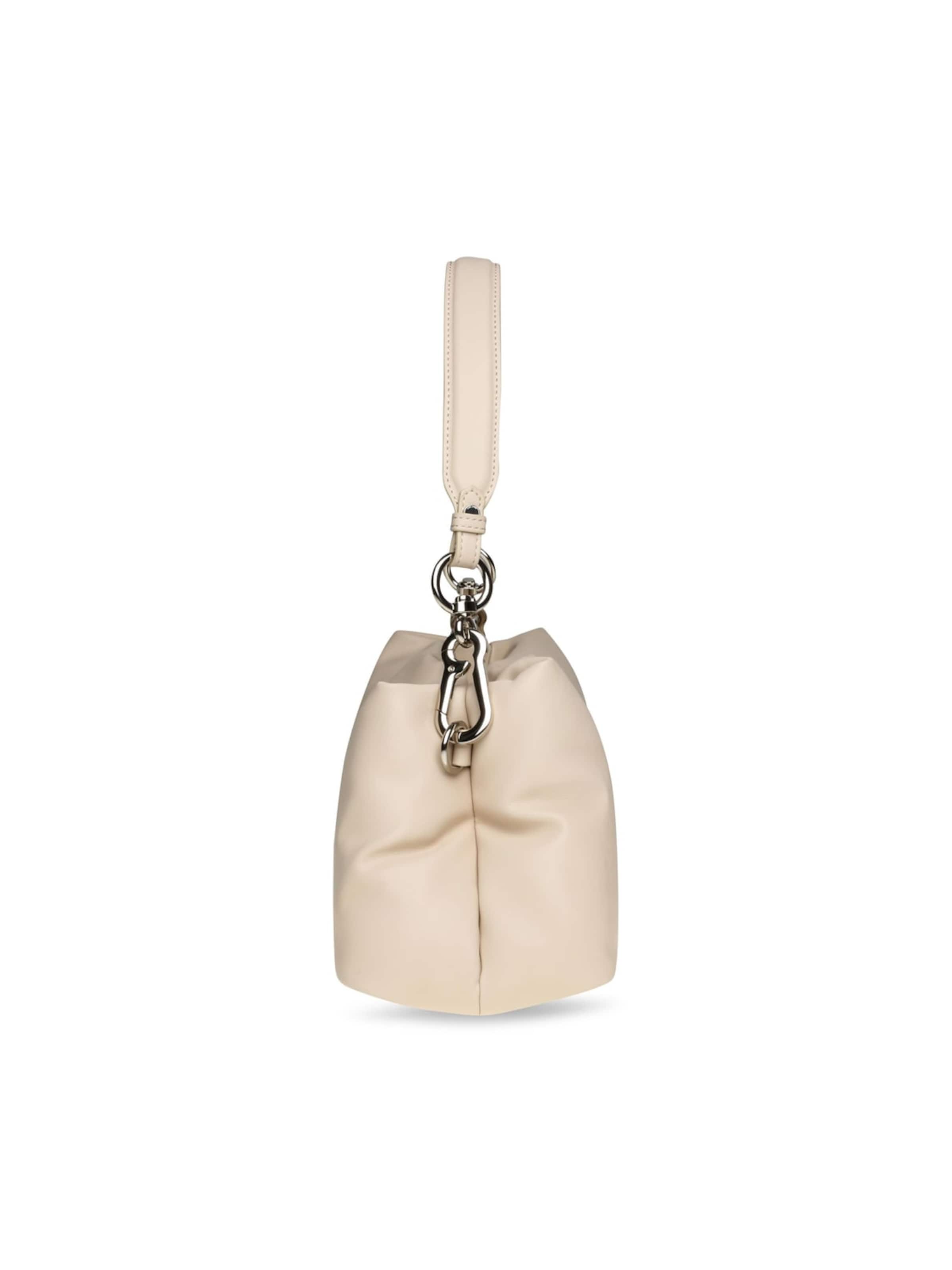 STEVE MADDEN Skuldertaske 'BVerge Bone / Silver' i hvid