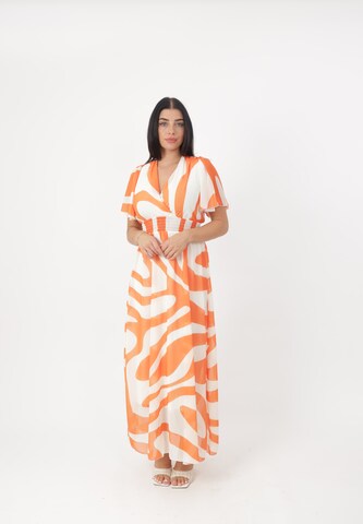Elara Summer dress in Orange