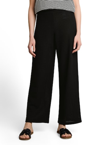 Wide Leg Pantalon TOM TAILOR DENIM en noir : devant