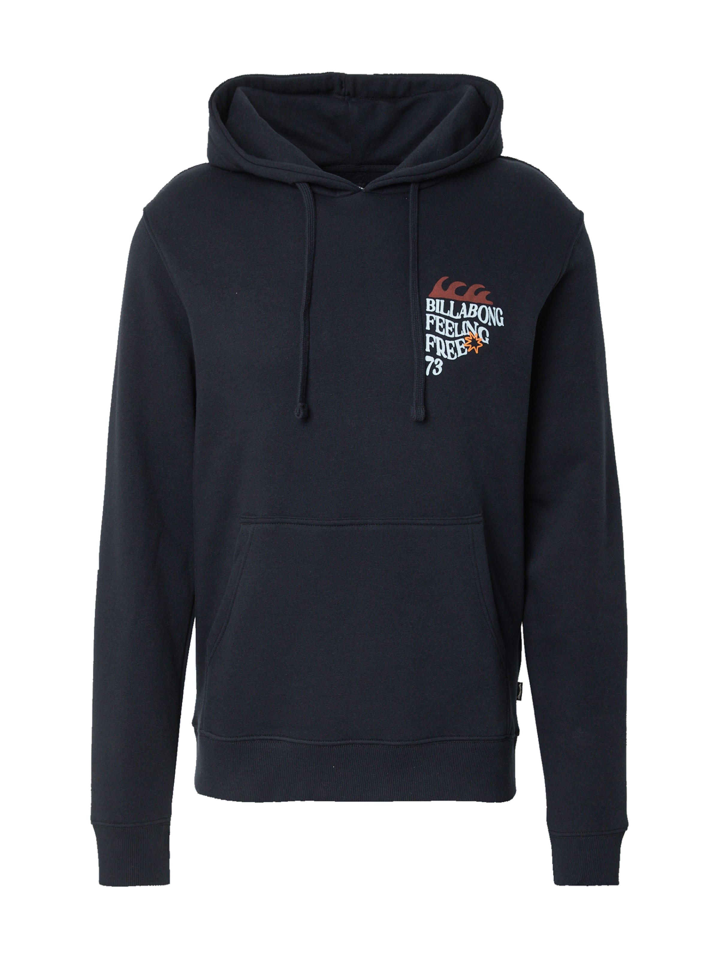 Felpa di BILLABONG in nero: frontale