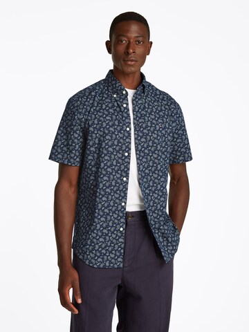 TOMMY HILFIGER Regular fit Overhemd in Blauw: voorkant