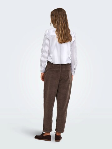 ONLY - regular Pantalón 'ONLFLORA' en marrón