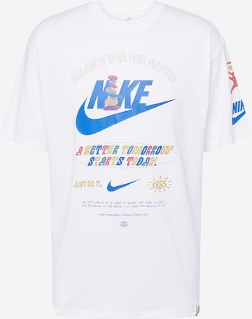 Tricou de la Nike Sportswear pe alb: față