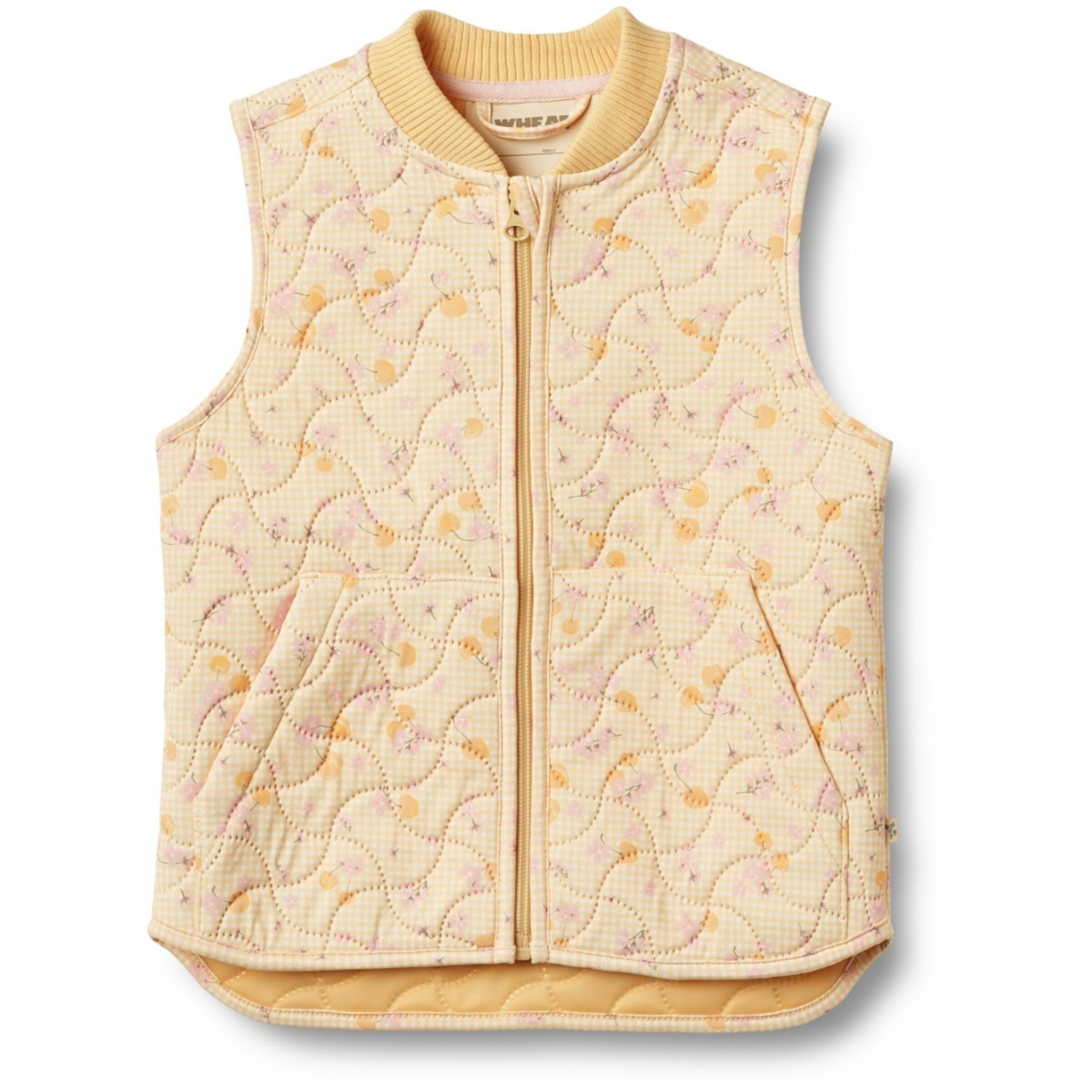 Gilet 'Ede' WHEAT en jaune : devant