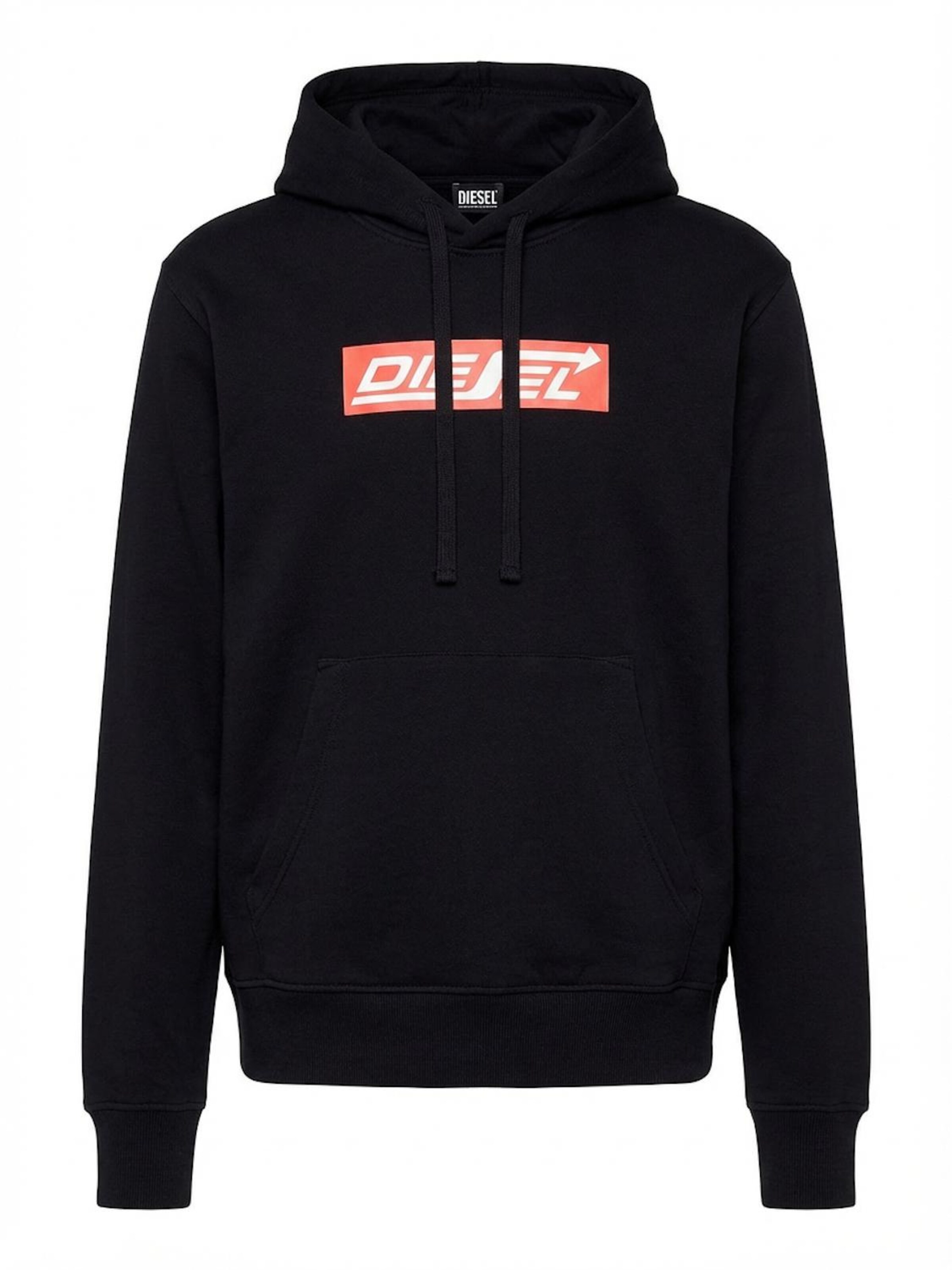 DIESEL - Sweatshirt 'S-GINN-HOOD-HS1' em preto: frente