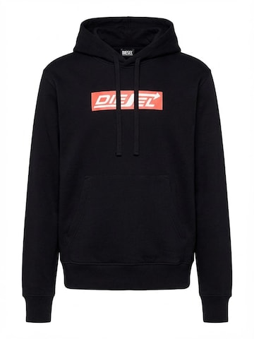Sweat-shirt 'S-GINN-HOOD-HS1' DIESEL en noir : devant