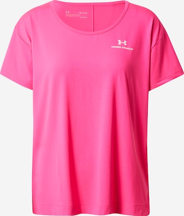UNDER ARMOUR Sportshirt 'Rush Energy' in Pink: front