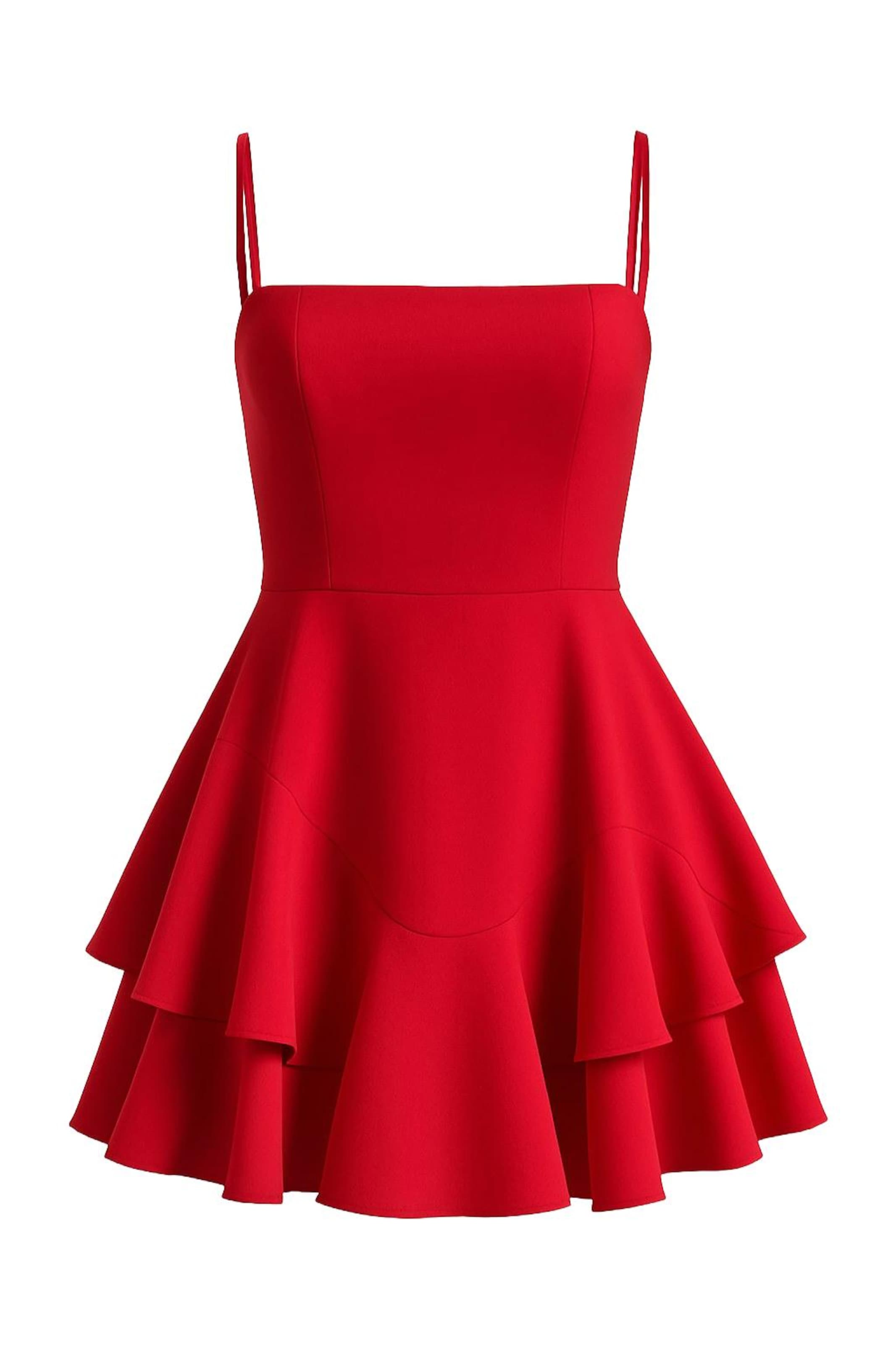 WOMAN VISION Jurk in Rood: voorkant