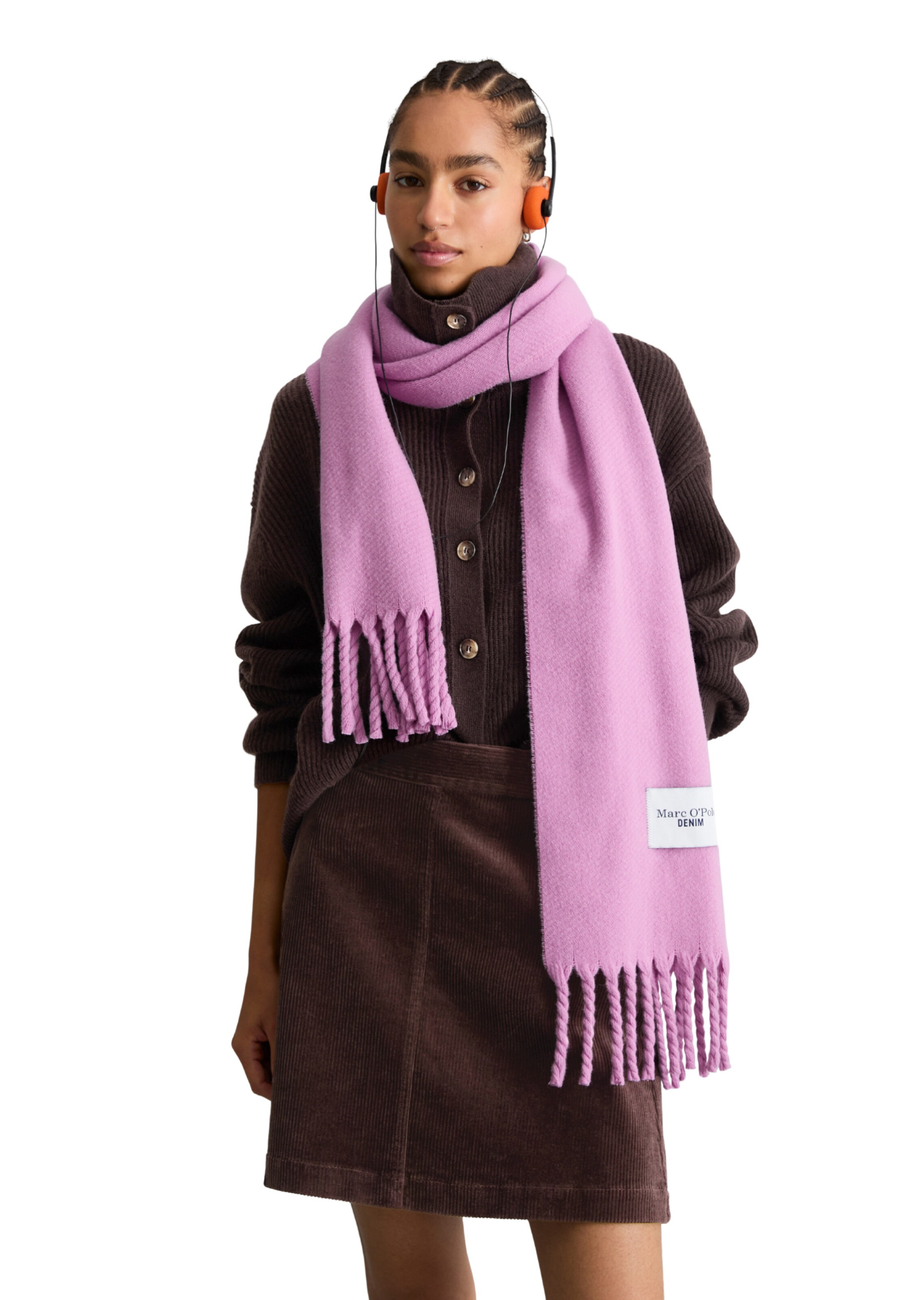 Marc O'Polo DENIM Scarf in Purple: front