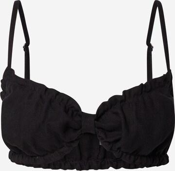 Undress Code Top 'BEACH LOVERS' in Black: front