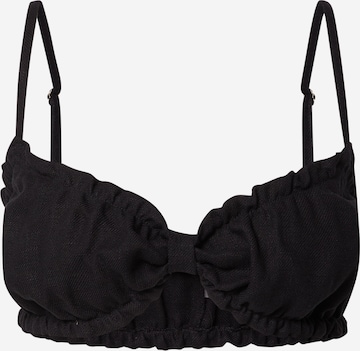 Undress Code - Top 'BEACH LOVERS' em preto: frente