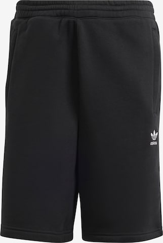 ADIDAS ORIGINALS Regular Pants 'Trefoil Essentials' in Black: front