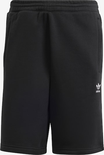 ADIDAS ORIGINALS Pantalon 'Trefoil Essentials' en noir / blanc, Vue avec produit